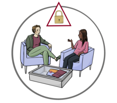 vertrauliches Beratungsgespräch