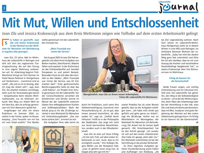 Mit Mut, Willen und Entschlossenheit