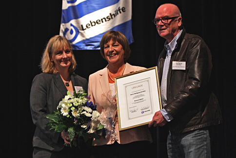 v.n.l.r.: Prof. Dr. Jeanne Nicklas-Faust, Ulla Schmidt, Wolfgang Schäfer 
