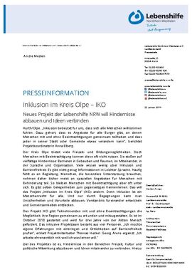 Inklusion im Kreis Olpe – IKO