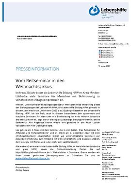 Vom Reitseminar in den Weihnachtszirkus