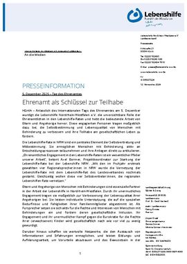 Ehrenamt als Schlüssel zur Teilhabe